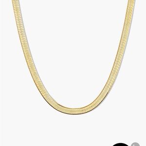 Mejuri Gold Herringbone Necklace
